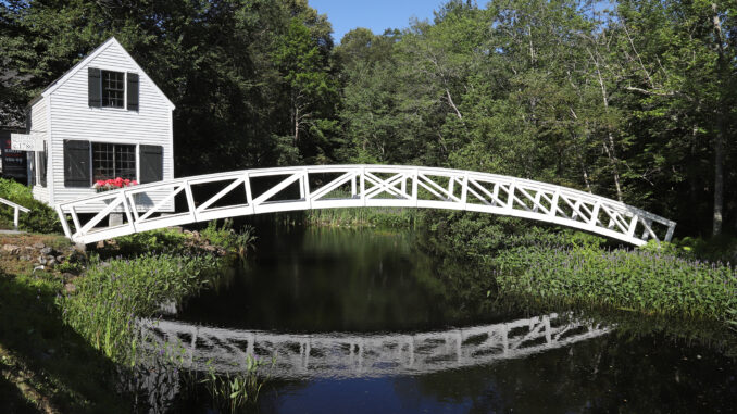 somesville 2 The arched bridge in Somesville, Maine, USA.