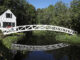 The arched bridge in Somesville, Maine, USA.